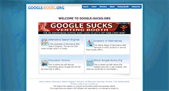 Desktop Screenshot of google-sucks.org