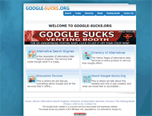 Tablet Screenshot of google-sucks.org